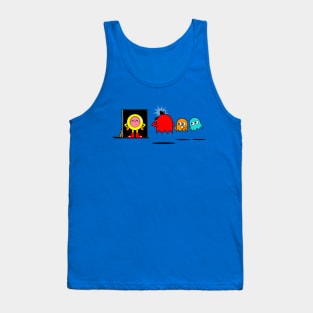 Funny Cute 80's Retro Video Game Characters Picture Taking For Gamers Tank Top